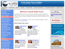 Tablet Screenshot of exoticdubai.com